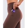 imageCRZ YOGA Womens Naked Feeling Biker Shorts with Pockets 8  High Waisted Yoga Gym Workout SpandexTaupe