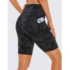 imageCRZ YOGA Womens Naked Feeling Biker Shorts with Pockets 8  High Waisted Yoga Gym Workout SpandexTie Dye Smoke Ink