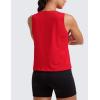 imageCRZ YOGA Womens Pima Cotton Sleeveless Loose Tank Tops Exercise Gym Yoga Tops Athletic ShirtsFestival Red