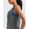imageCRZ YOGA Womens Pima Cotton Sleeveless Loose Tank Tops Exercise Gym Yoga Tops Athletic ShirtsGrey Sage