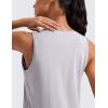 imageCRZ YOGA Womens Pima Cotton Sleeveless Loose Tank Tops Exercise Gym Yoga Tops Athletic ShirtsIced Iris