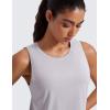 imageCRZ YOGA Womens Pima Cotton Sleeveless Loose Tank Tops Exercise Gym Yoga Tops Athletic ShirtsIced Iris