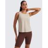 imageCRZ YOGA Womens Pima Cotton Sleeveless Loose Tank Tops Exercise Gym Yoga Tops Athletic ShirtsMojave Tan