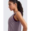 imageCRZ YOGA Womens Pima Cotton Sleeveless Loose Tank Tops Exercise Gym Yoga Tops Athletic ShirtsPurple Gray