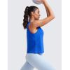 imageCRZ YOGA Womens Pima Cotton Sleeveless Loose Tank Tops Exercise Gym Yoga Tops Athletic ShirtsStrong Blue