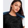 imageCRZ YOGA Womens Pima Cotton Workout Crop Tops Short Sleeve Yoga Shirts Casual Athletic Running TShirtsCamo Multi 6