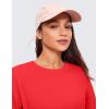 imageCRZ YOGA Womens Pima Cotton Workout Crop Tops Short Sleeve Yoga Shirts Casual Athletic Running TShirtsDeep Red