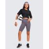 imageCRZ YOGA Womens Pima Cotton Workout Crop Tops Short Sleeve Yoga Shirts Casual Athletic Running TShirtsTie Dye Smoke Ink