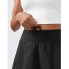 imageCRZ YOGA Womens Quick Dry Pleated Tennis Skirts Mid Waisted Cute Athletic Workout Running Sports Golf Skorts VolleyballBlack