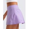 imageCRZ YOGA Womens Quick Dry Pleated Tennis Skirts Mid Waisted Cute Athletic Workout Running Sports Golf Skorts VolleyballLilac
