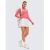imageCRZ YOGA Womens Quick Dry Pleated Tennis Skirts Mid Waisted Cute Athletic Workout Running Sports Golf Skorts VolleyballWhite