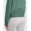 imageCRZ YOGA Womens SoftAura Full Zip Up Hoodie Workout Casual Hooded Sweatshirt Long Sleeve Athletic JacketDark Forest Green