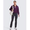 imageCRZ YOGA Womens SoftAura Full Zip Up Hoodie Workout Casual Hooded Sweatshirt Long Sleeve Athletic JacketPlum Magenta