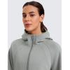 imageCRZ YOGA Womens SoftAura Full Zip Up Hoodie Workout Casual Hooded Sweatshirt Long Sleeve Athletic JacketSterling