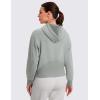 imageCRZ YOGA Womens SoftAura Full Zip Up Hoodie Workout Casual Hooded Sweatshirt Long Sleeve Athletic JacketSterling