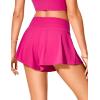 imageCRZ YOGA Womens Swim Board Shorts High Waisted Flowy Beach Skirt Skorts Bathing Swimsuit Bottoms with LinerGranita Pink