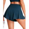 imageCRZ YOGA Womens Swim Board Shorts High Waisted Flowy Beach Skirt Skorts Bathing Swimsuit Bottoms with LinerInsignia Blue