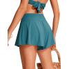 imageCRZ YOGA Womens Swim Board Shorts High Waisted Flowy Beach Skirt Skorts Bathing Swimsuit Bottoms with LinerSapphire Blue