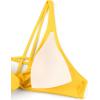 imageCRZ YOGA Womens V Neck Bikini Tops Twist Front Triangle Sexy Bathing Suit Criss Cross Back Swimsuit PaddedHigh Visibility Yellow