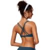 imageCRZ YOGA Womens V Neck Bikini Tops Twist Front Triangle Sexy Bathing Suit Criss Cross Back Swimsuit PaddedInsignia Blue