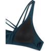 imageCRZ YOGA Womens V Neck Bikini Tops Twist Front Triangle Sexy Bathing Suit Criss Cross Back Swimsuit PaddedInsignia Blue