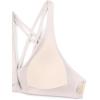 imageCRZ YOGA Womens V Neck Bikini Tops Twist Front Triangle Sexy Bathing Suit Criss Cross Back Swimsuit PaddedMilky White Bone
