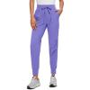 imageCRZ YOGA Athletic High Waisted Joggers for Women 275quot  Lightweight Workout Travel Casual Outdoor Hiking Pants with PocketsDark Lavender Purple