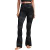 imageCRZ YOGA Butterluxe High Waist Mini Flared Leggings for Women 30quot315quot33  Bootcut Yoga Pants with Pocket Casual LoungeBlack Tie Dye Flowers