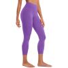 imageCRZ YOGA Butterluxe High Waisted Capris Workout Leggings for Women 23  Lounge Buttery Soft Yoga PantsRoyal Lilac