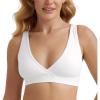 imageCRZ YOGA Butterluxe Maternity Nursing Bras for Women Crossover Wireless Sleep Breastfeeding Lounge Pregnancy Bralette ComfyWhite