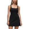 imageCRZ YOGA Butterluxe Square Neck Tennis Dresses for Women A line Mini Casual Travel Holiday Summer Outfits with Shelf BraBlack