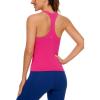 imageCRZ YOGA Butterluxe Workout Tank Tops for Women Built in Bras Padded  Racerback Athletic Spandex Yoga CamisoleGranita Pink