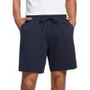 imageCRZ YOGA Cloud Jersey Mens Lounge Lightweight Sweat Shorts  7 Soft Breathable for Casual Workout with PocketsNavy