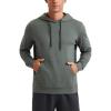 imageCRZ YOGA Cloud Jersey Mens Pullover Hoodie Casual Workout Long Sleeve Basic Hooded Sweatshirt with PocketGrey Sage