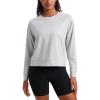 imageCRZ YOGA Cloud Jersey Pullover Sweatshirt for Women Long Sleeve Soft Casual Crewneck Tops Basic Workout Fall ShirtsPlatinum Grey