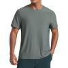 imageCRZ YOGA Cloudweight Mens Workout Comfy TShirts Lightweight Moisture Wicking Athletic Casual Short Sleeve Crew Neck ShirtGrey Sage