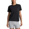 imageCRZ YOGA CottonBlend Workout Tops for Women Breathable Gym Athletic Short Sleeve Shirts Quick Dry Casual Basic TShirtBlack
