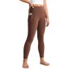 imageCRZ YOGA Girls Butterluxe Athletic Leggings with Pockets  High Waist Lounge Kids Teen Pants Yoga Active Dance Running TightsCoffee Brown