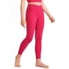 imageCRZ YOGA Girls Butterluxe Crossover Athletic Leggings  High Waist V Cross Kids Lounge Pants Yoga Active Dance Running TightsViva Magenta
