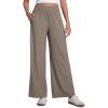 imageCRZ YOGA Lightweight Drapey Wide Leg Pants for Women 30quot Flowy High Waisted Casual Lounge Travel Work Loose Fit SummerNomad Grey
