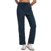 imageCRZ YOGA Lightweight Straight Leg Workout Pants for Women 28quot30quot Casual Ruched Work Gym Athletic Joggers with PocketsInk Blue