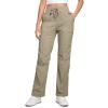 imageCRZ YOGA Lightweight Straight Leg Workout Pants for Women 28quot30quot Casual Ruched Work Gym Athletic Joggers with PocketsKhali Barley