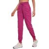 imageCRZ YOGA Lightweight Workout Joggers for Women 26quot285quot High Waisted Outdoor Running Casual Track Pants with PocketsMagenta Purple