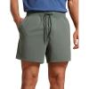 imageCRZ YOGA Mens FourWay Stretch Workout Shorts  5 Soft Durable for Casual Athletic with PocketsGrey Sage