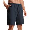 imageCRZ YOGA Mens FourWay Stretch Workout Shorts  9 Linerless Soft Durable for Casual Athletic with PocketsTrue Navy