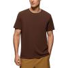 imageCRZ YOGA Mens Pima Cotton TShirts Short Sleeve Crew Neck Casual Shirts Breathable Workout Daily Tee TopsCoffee Brown