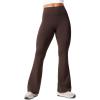 imageCRZ YOGA Secretsculpt Womens Butterlift Scrunch Butt Flare Leggings 31quot  No Front Seam High Waist Bootcut Yoga Pants BootyHot Fudge Brown