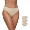imageCRZ YOGA Softhold Bikini Underwear for Women  Sexy Tagless Hipster Stretch Breathable Ladies Cheeky Panties 3 PackMojave Tan 23pack