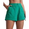 imageCRZ YOGA Stretch Hiking Shorts for Women 3 Lightweight Cargo for Athletic Travel Outdoor with Zip Pockets Water ResistanceCascadia Green