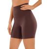 imageCRZ YOGA Super High Waisted Butterluxe Womens Biker Shorts 6 Inches  Buttery Soft Workout Yoga Over BellyTaupe